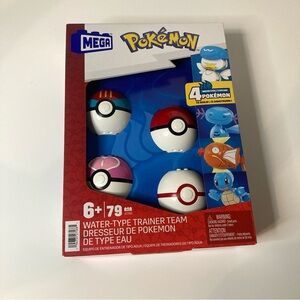 Mega Pokémon Water-Type Trainer Team Set 79pcs Squirtle Magikarp Quaxly Wooper